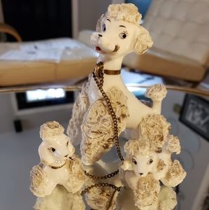 Lefton Spaghetti Poodles Vintage!  MCM!